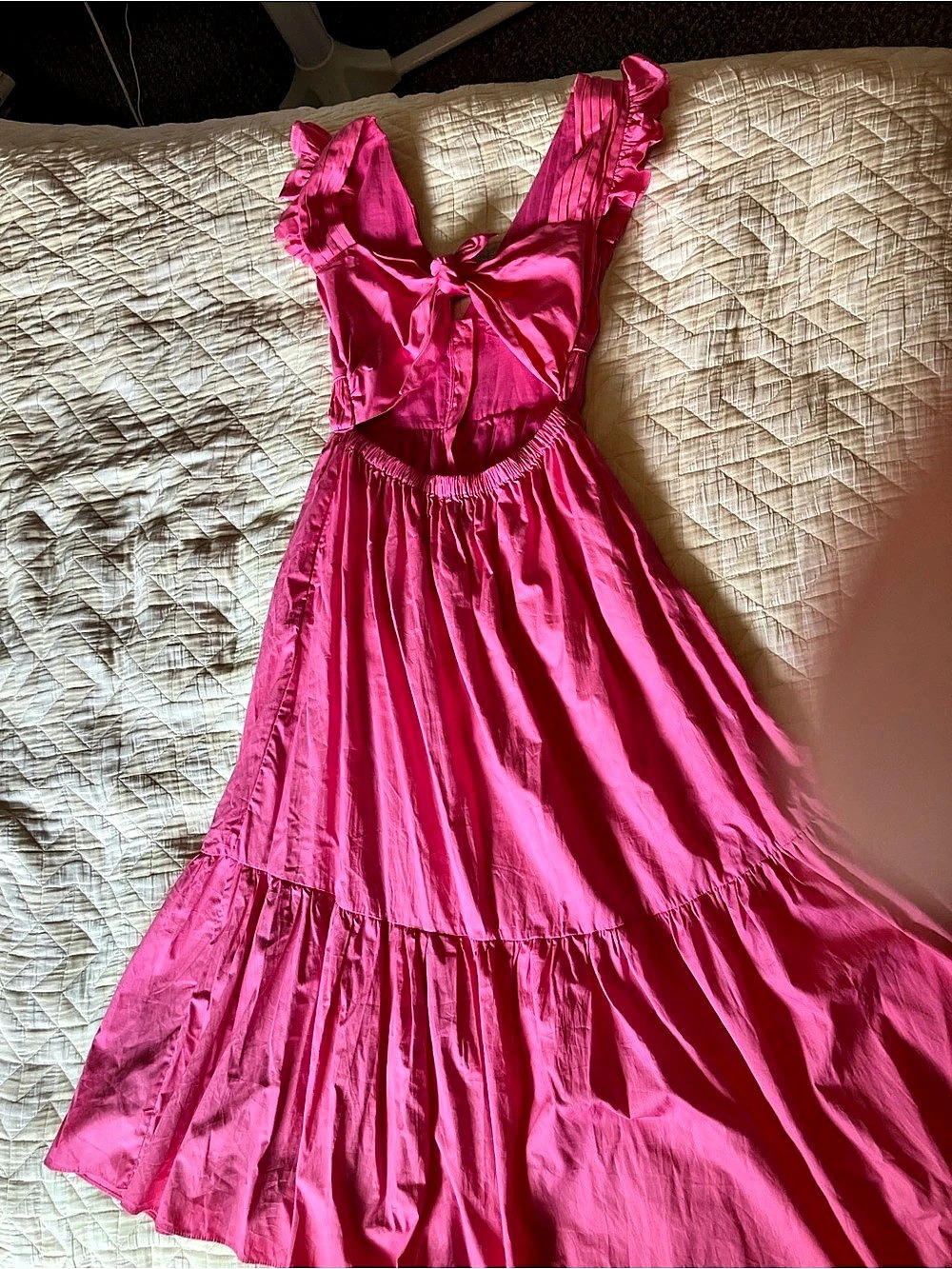 O.p.t Ruffle Dress in Pink Small - Picture 2 of 9